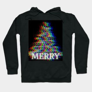 MERRY! ABSTRACT CHRISTMAS TREE Hoodie